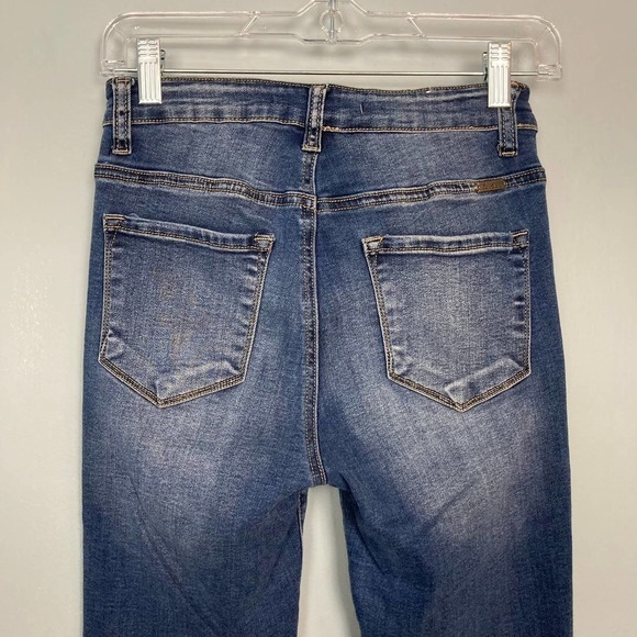 Kancan Mid Rise Skinny Stretch Jeans Size 26 Medium Wash Style KC6009GD Cut 5027 - Picture 8 of 12